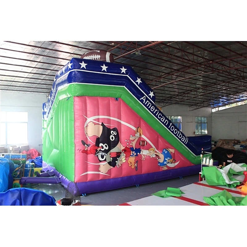 rugby player inflatable bouncer slide Inflatable Slide-8x6x6M