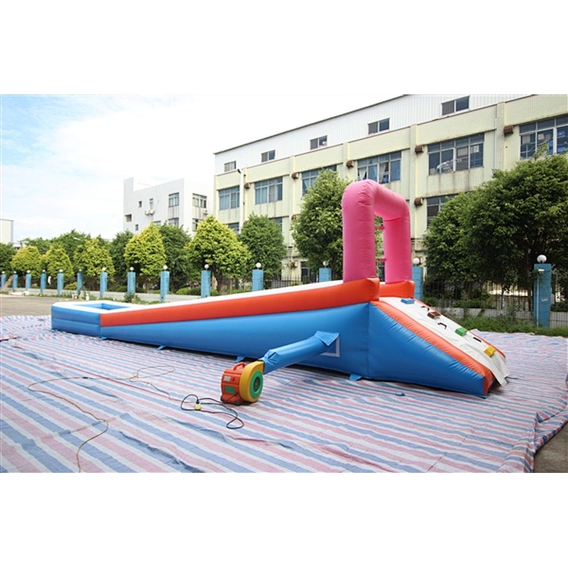 blue orange pink slides for kid long slide inflatable bouncer slide Inflatable Slide-10x2x14.3M