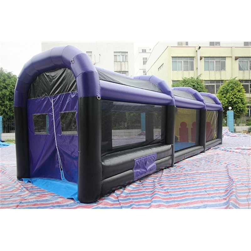 Inflatable sport for shooting gallery,Inflatable buoncer shooting gallery house,inflatable sport for sale-10x3x3m