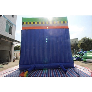 amusement park fun city with climbing inflatable bouncer slide Inflatable Slide-8x5x6M