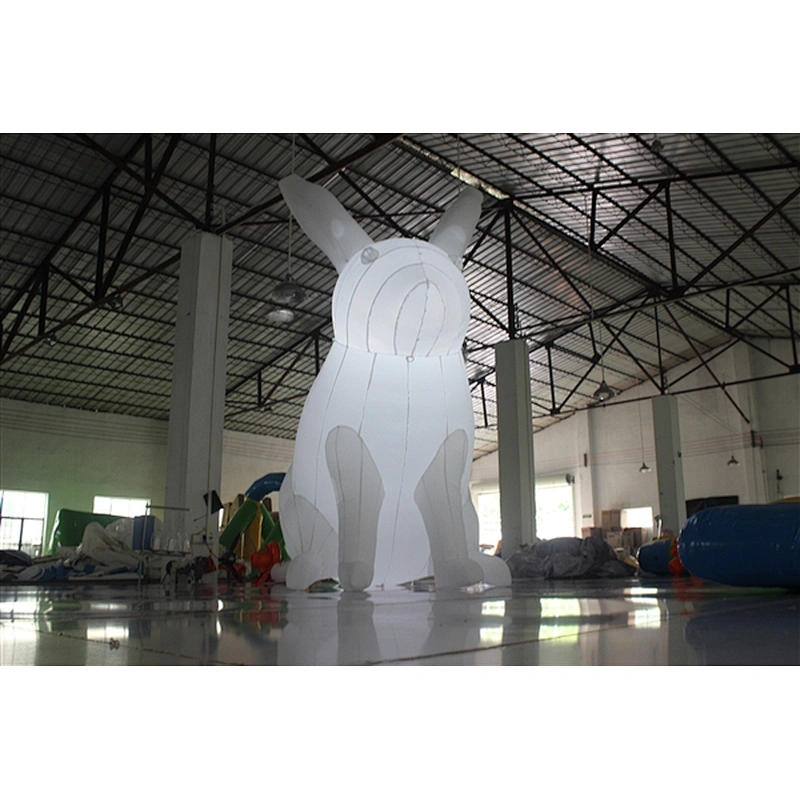 white bunny with Led light for Mid-Autumn Festival