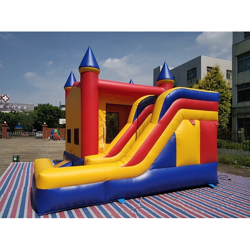 bouncer with slide jumping castle&basic castle&Inflatable Combo-5x4.8x4M