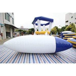 summer toys outlet inflatable water blob launch pad, inflatable water jumping pillow-5.5x2m