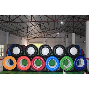 colorful inflatable combo inflatable climbing inflatable slide inflatable obstacle inflatable sports-29x8x7.5M