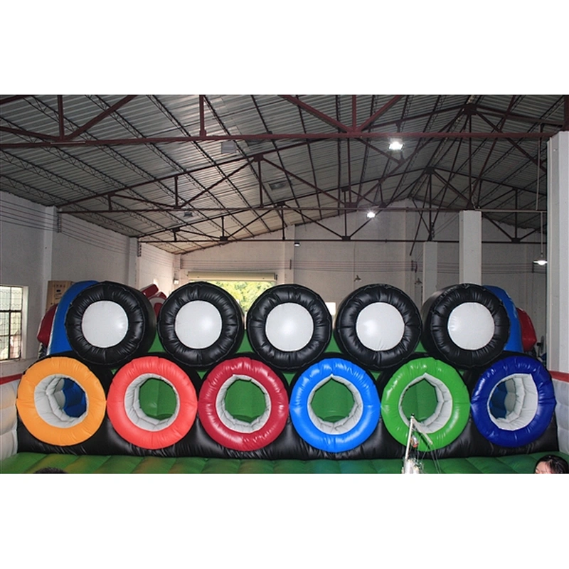 colorful inflatable combo inflatable climbing inflatable slide inflatable obstacle inflatable sports-29x8x7.5M