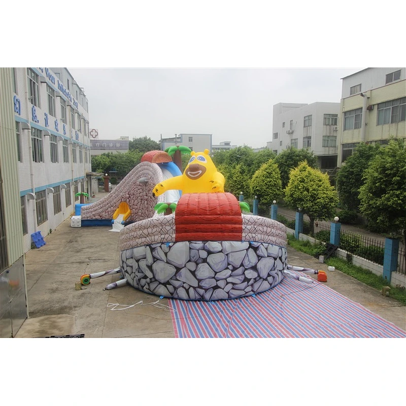 Water Slide For Adult Large Swimming Pool Water Park Pop For Sale-30x30x7m