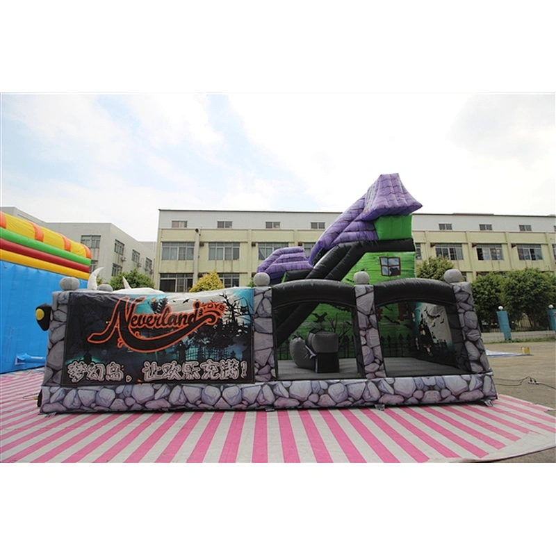 scary ghost bat haunted house for Halloween holiday fun city inflatable amusement park-9x5x5.5M