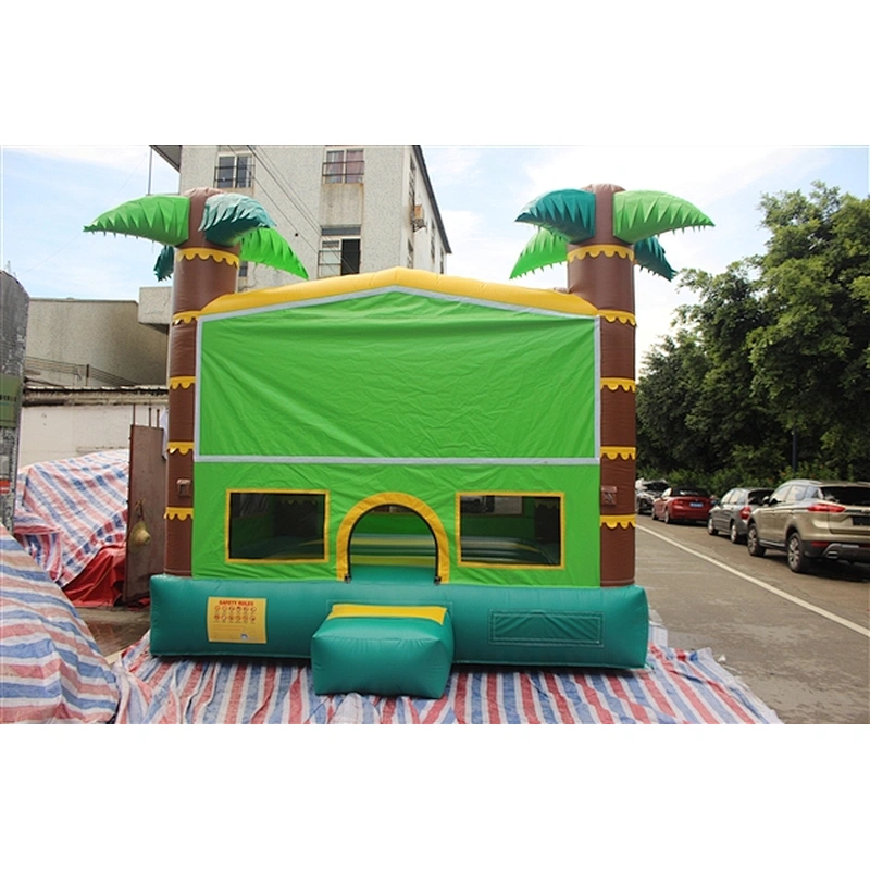 hawaii bouncer coconut tree tropical style inflatable jumping castle& Inflatable Bouncer Inflatable Bouncer-4x4x4m