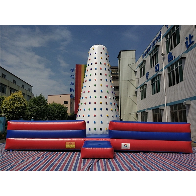 Inflatable Flying Spider-Man Rock Climbing Wall Giant Inflatable Climbing Holds Wall For Sale-10x10x8m
