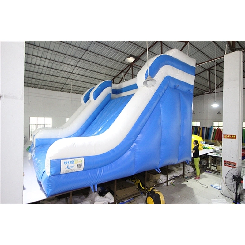 blue whit inflatable bouncer slide basic slide Inflatable Slide-5x5x4.1M