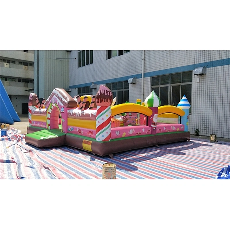 sweet and cute cake bakery doughnut candy jumping castle jumping bouncer Inflatable Bouncer-6x6x2M