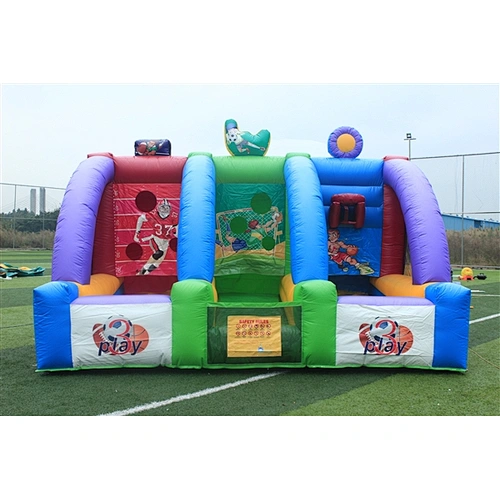 Lovely and Popular NEVERLAND TOYS Indoor Inflatable Shooting Football Game Bouncer High Quality Hot Sale-4.5x3x3M