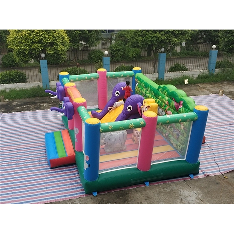 elephant theme jumping castle jumping bouncer  Inflatable Bouncer-6x5.2M