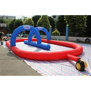 New design go kart inflatable circuit racing track for sporting events, inflatable race track for sale-10x5x2m