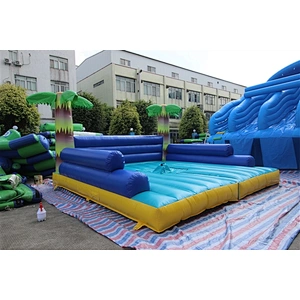 exciting coconut tree surfing platform inflatable sports-5x5m