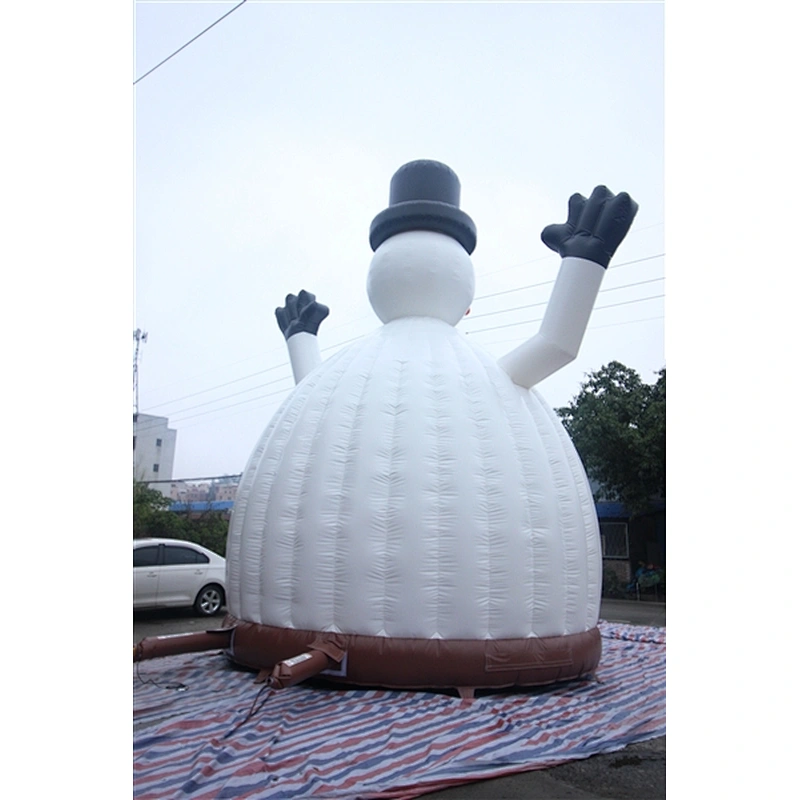 winter waving snowman jumping castle jumping bouncer Inflatable Bouncer-5x6x7M