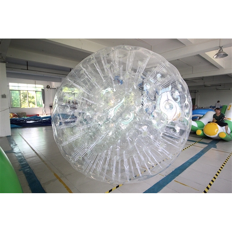 walking Balls Latest Kids Aqua Bubble Water Roller Rolling Zorb Wrecking Ball Volleyball Court Inflatable Human Balloon For Sale-2.4m