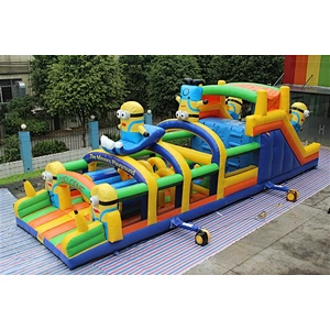 inflatable minions amusement park-15x4x5m