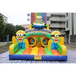 inflatable minions amusement park-15x4x5m