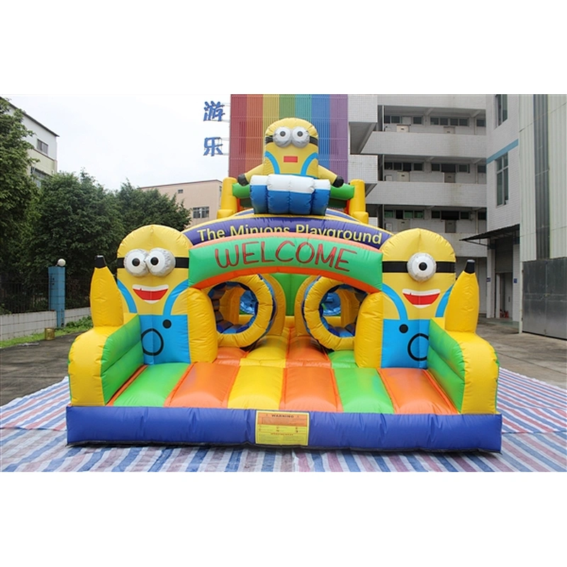 inflatable minions amusement park-15x4x5m