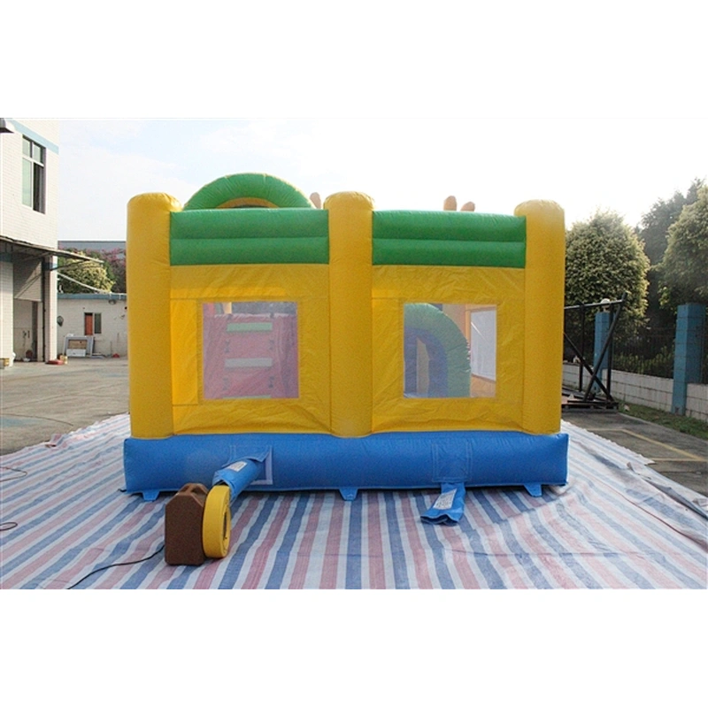 waving smiling clown bouncer with slide jumping castle&Inflatable Combo-5x4x3.5m