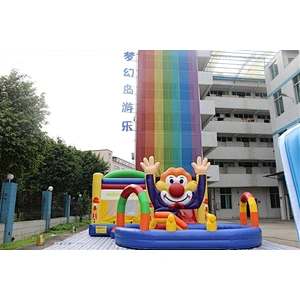 smiling clown amusement park-7.1x6.7x3.5m