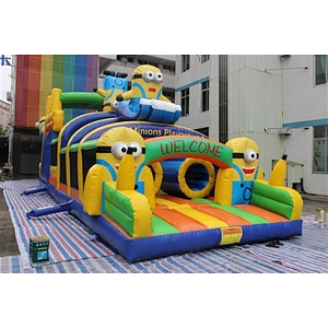 inflatable minions amusement park-15x4x5m