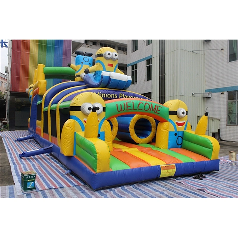 inflatable minions amusement park-15x4x5m