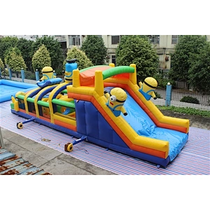 inflatable minions amusement park-15x4x5m