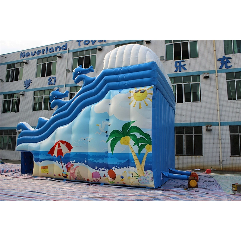 inflatable wave water slide-8x6x6m