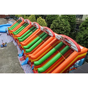 Fire theme water slide-6x4.5x5.5m