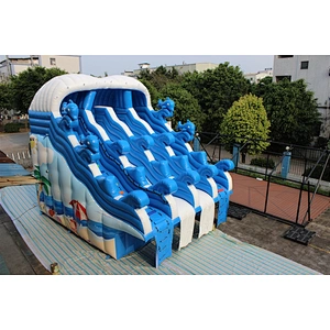inflatable wave water slide-8x6x6m