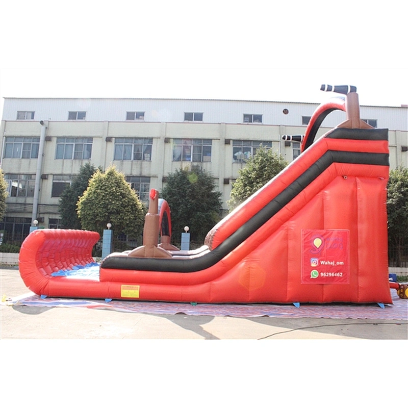 red pirate theme inflatable bouncer slide Inflatable Slide-10x5x6M