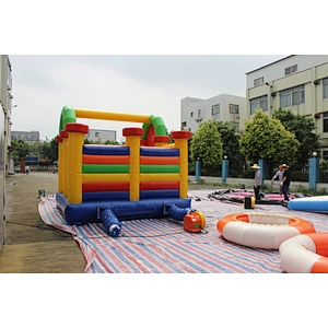 inflatable colorful bouncer-5x5x3.5m