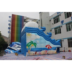 inflatable wave water slide-8x6x6m