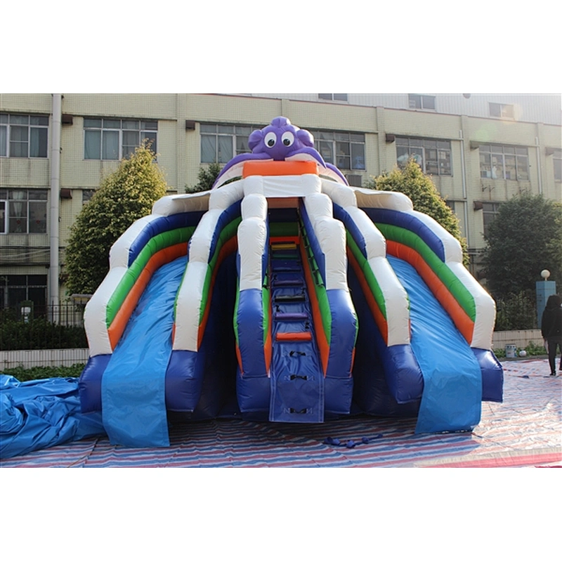 inflatable octopus water slide-4.5x4.5x4.5m