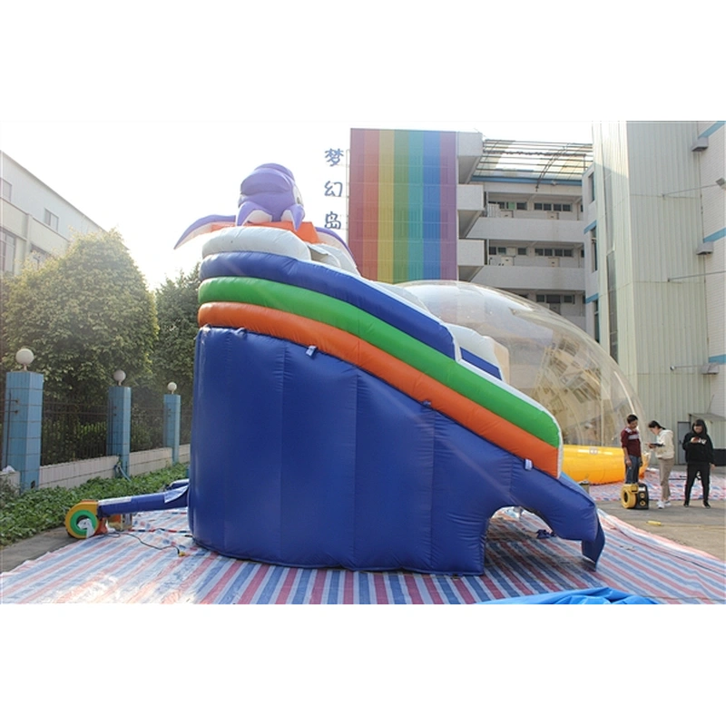 inflatable octopus water slide-4.5x4.5x4.5m