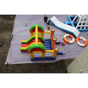 inflatable colorful bouncer-5x5x3.5m