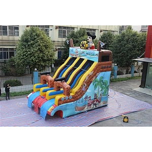 pirate ship water slide-6x4x6m