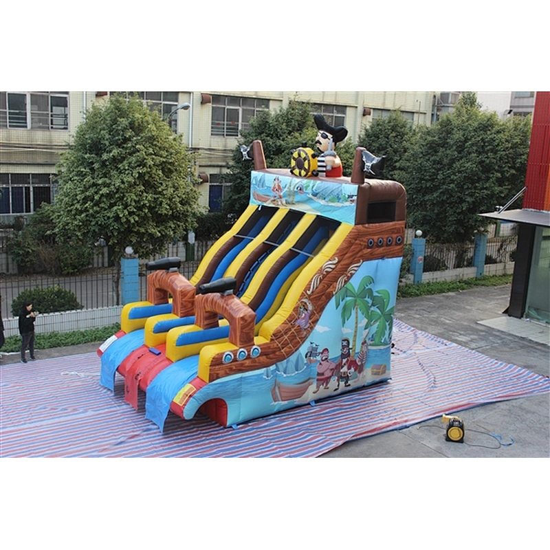 pirate ship water slide-6x4x6m