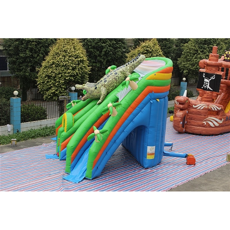 Crocodile inflatable water slide-6x5x5m