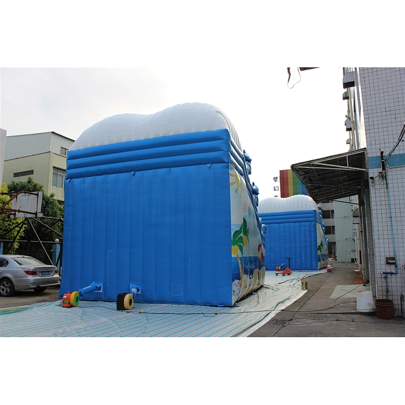 inflatable wave water slide-8x6x6m