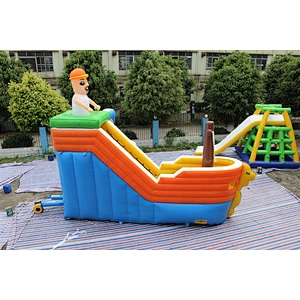 inflatable pirate ship slide-8x6m