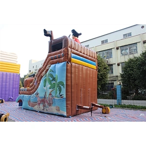 pirate ship water slide-6x4x6m