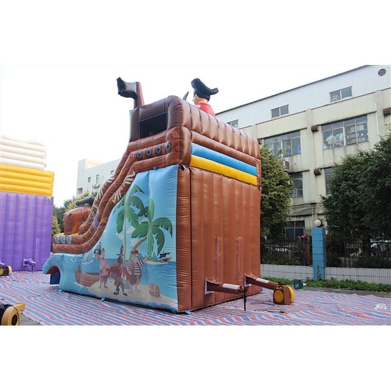 pirate ship water slide-6x4x6m