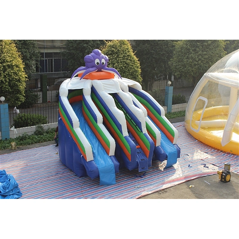 inflatable octopus water slide-4.5x4.5x4.5m