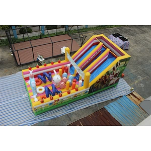 inflatable bunny castle-9x4.5x4m