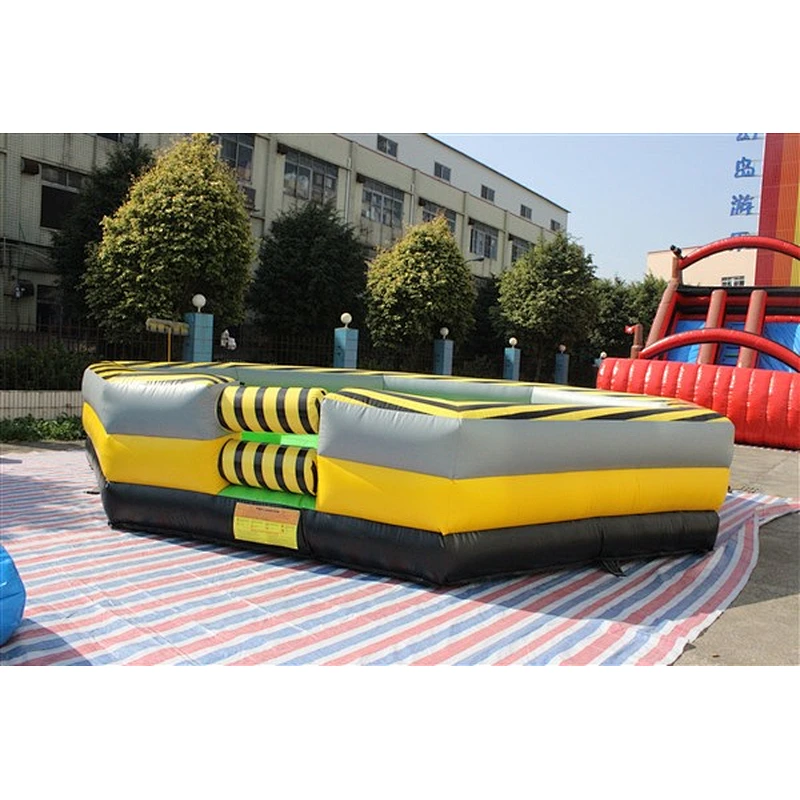 PVC material 8 players inflatable wipeout course for sale-7m