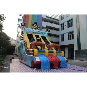 pirate ship water slide-6x4x6m