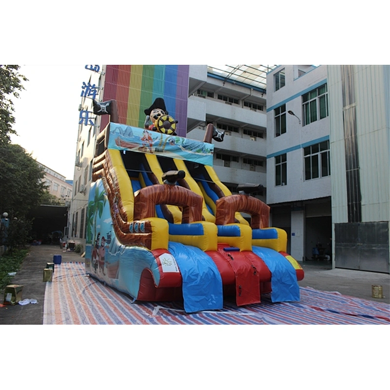 pirate ship water slide-6x4x6m